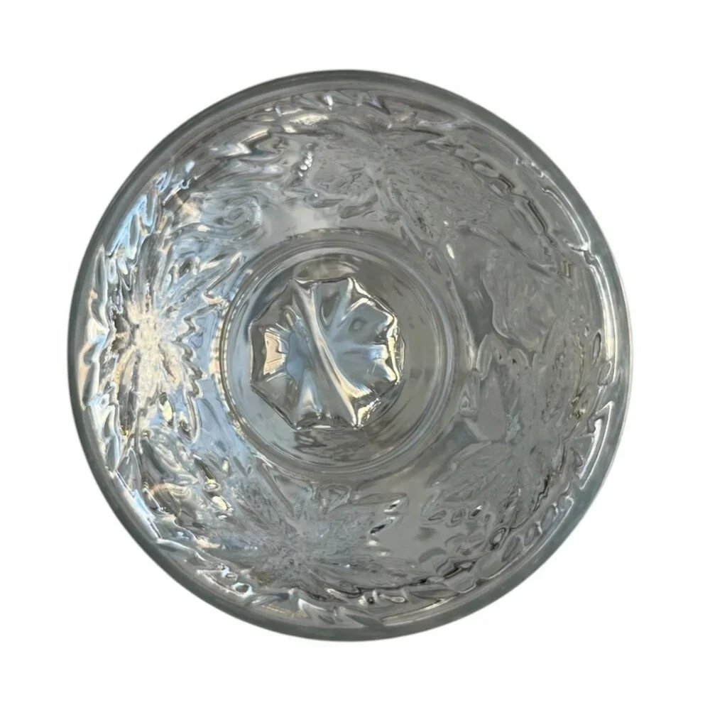 Princess House Fantasia Floral Clear Crystal Sugar Bowl and Lid 5